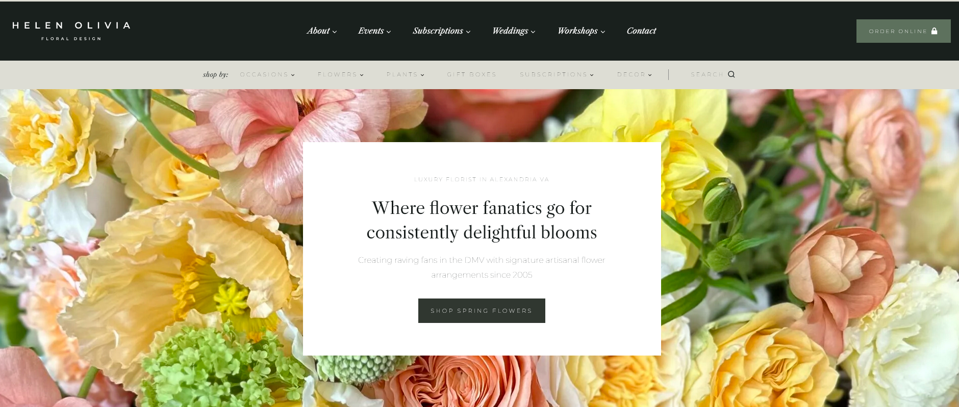 Florist Alexandria VA Helen Olivia Flowers Flower Delivery