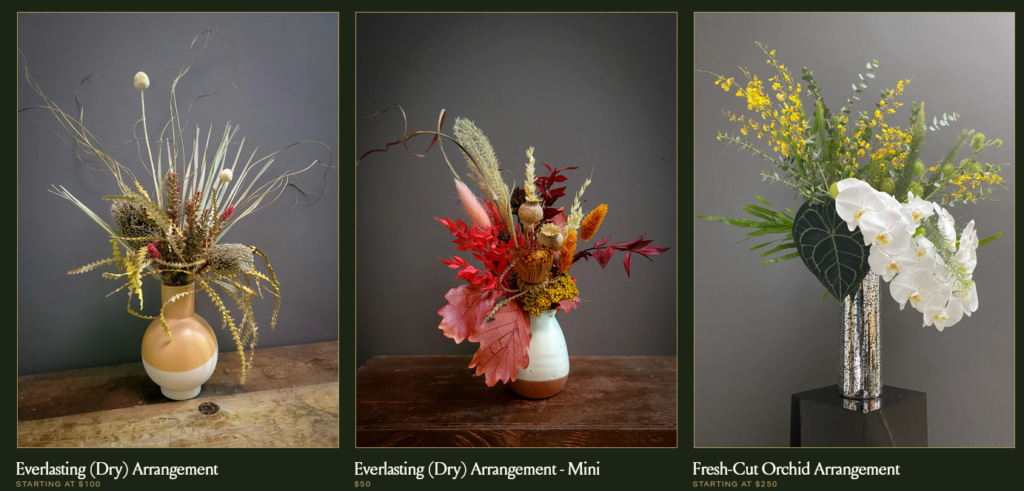 Gilly Flowers Los Angeles CA Bespoke Floral Arrangements