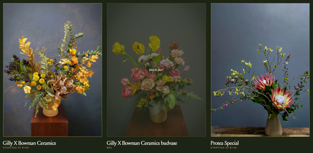Gilly Flowers Los Angeles CA Bespoke Floral Arrangements