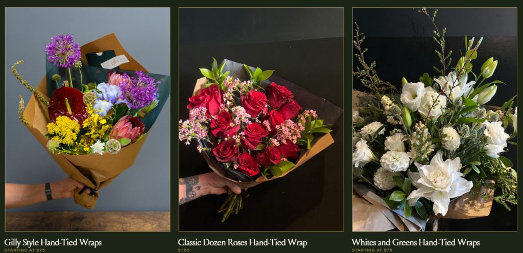 Gilly Flowers Los Angeles CA Bespoke Floral Arrangements